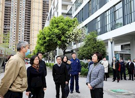 陈嵘区长率队调研我校疫情防控及开学准备工作