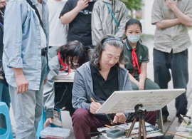 【向恒·德育】 丹青绘石中，妙笔启韶华——艺术大咖进校园，开启美育新篇章（3）